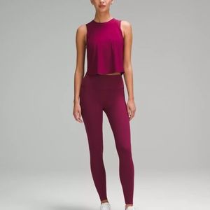 Lululemon leggings  wundertrain  high rise in  Deep Luxe , size 6